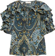 Ulla Johnson Josephine Ruffled Silk Top