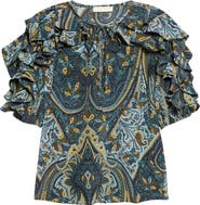Ulla Johnson Josephine Ruffled Silk Top