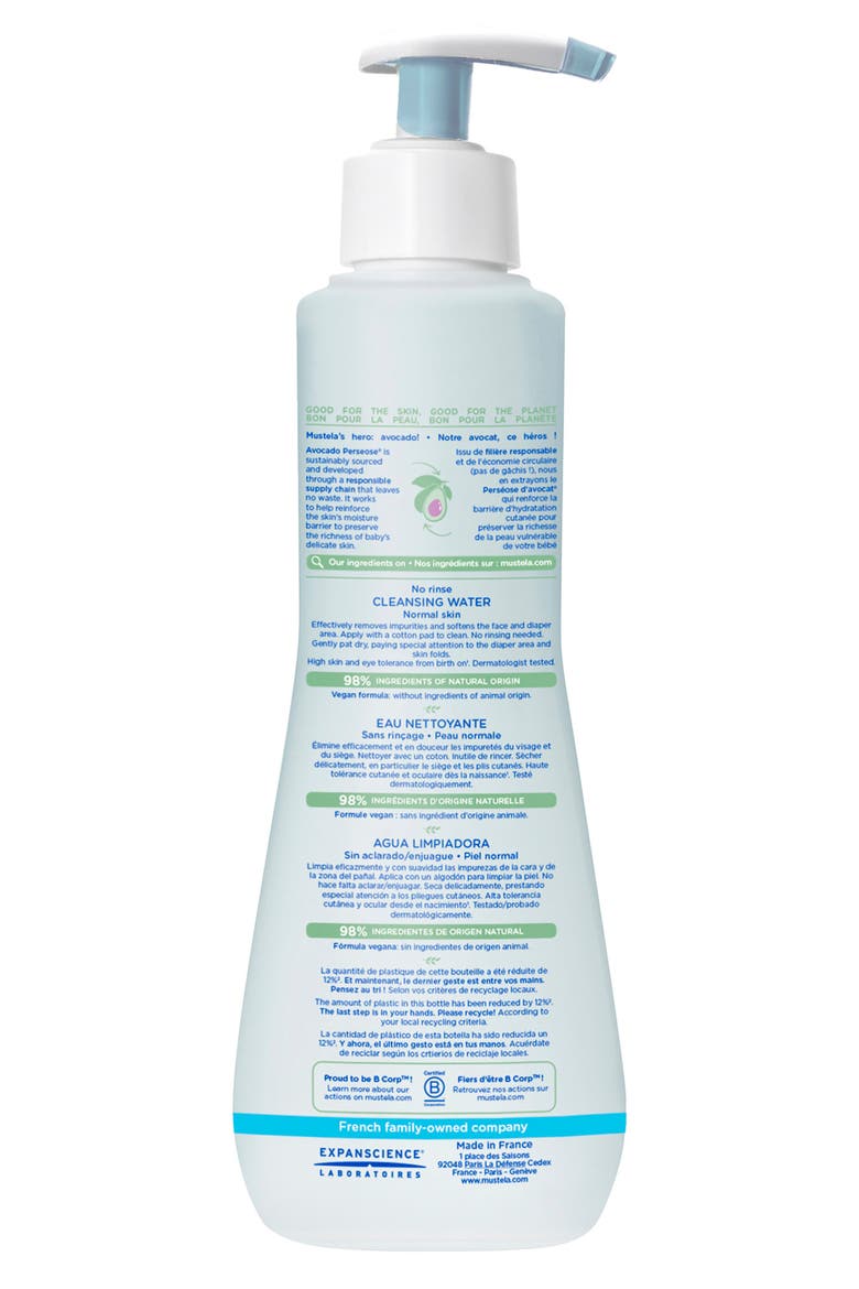 No-Rinse Cleansing Water with Avocado Perseose, Alternate, color, WHITE