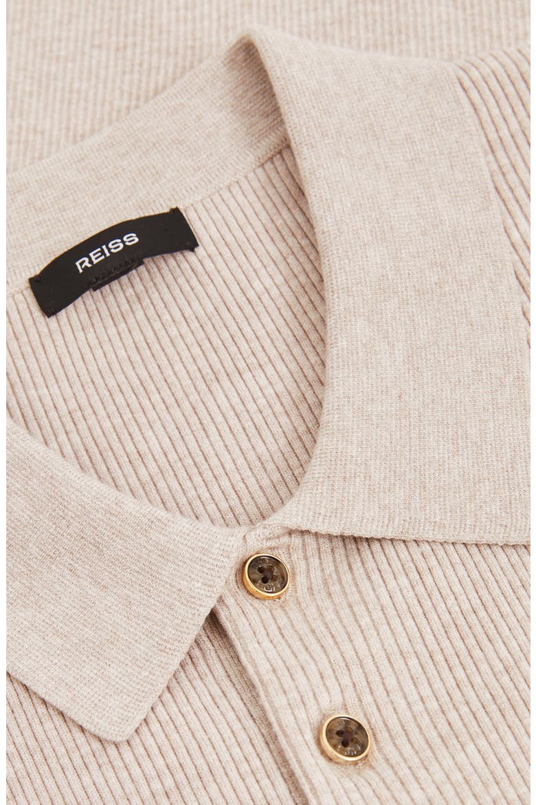 Berch Rib Polo, Alternate, color, OATMEAL