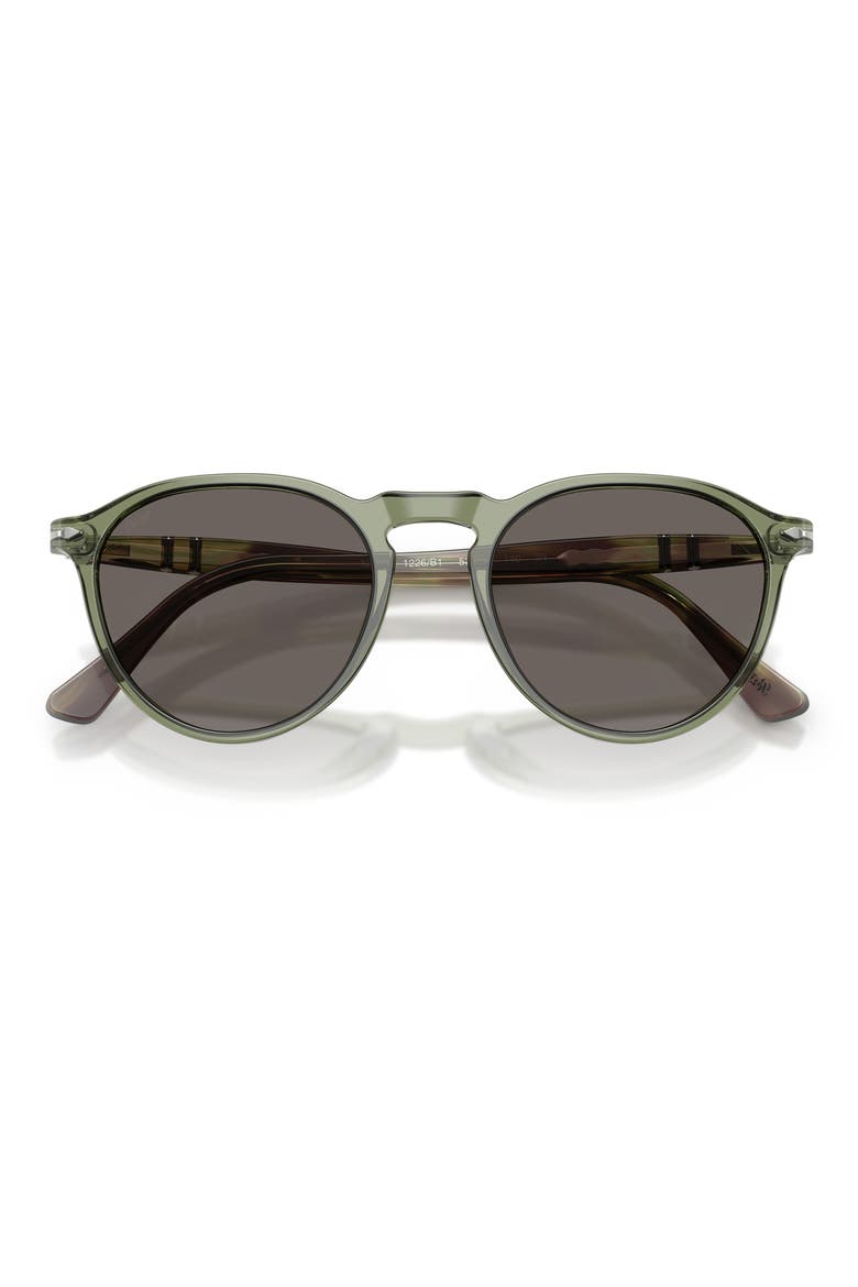 Gender Inclusive PO3286S 53mm Phantos Sunglasses, Alternate, color, TRANSPARENT GREEN / DARK GREY