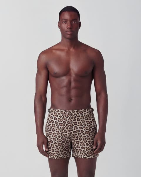 Leopard Mens Tailored Swim Short