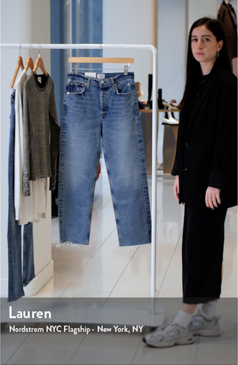Florence High Waist Wide Straight Leg Jeans, sales video thumbnail