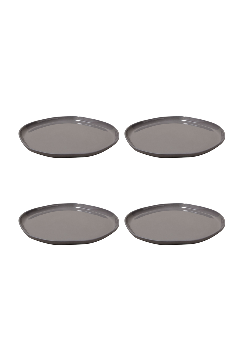 Tam Stoneware Flat Side Plate - Set of 4, Main, color, Slate