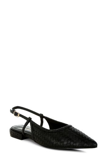 London Rag Kurina Pointed Toe Flat In Black