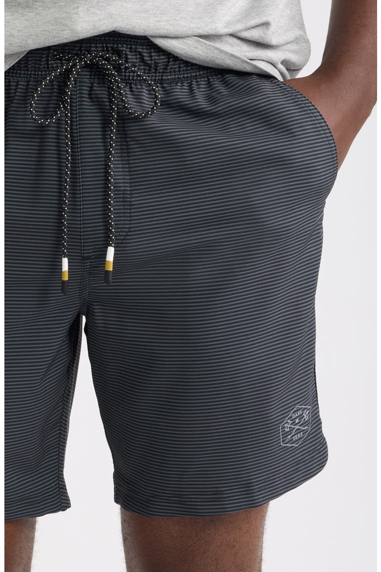No Sweat Shorts, Alternate, color, BLACK STRI