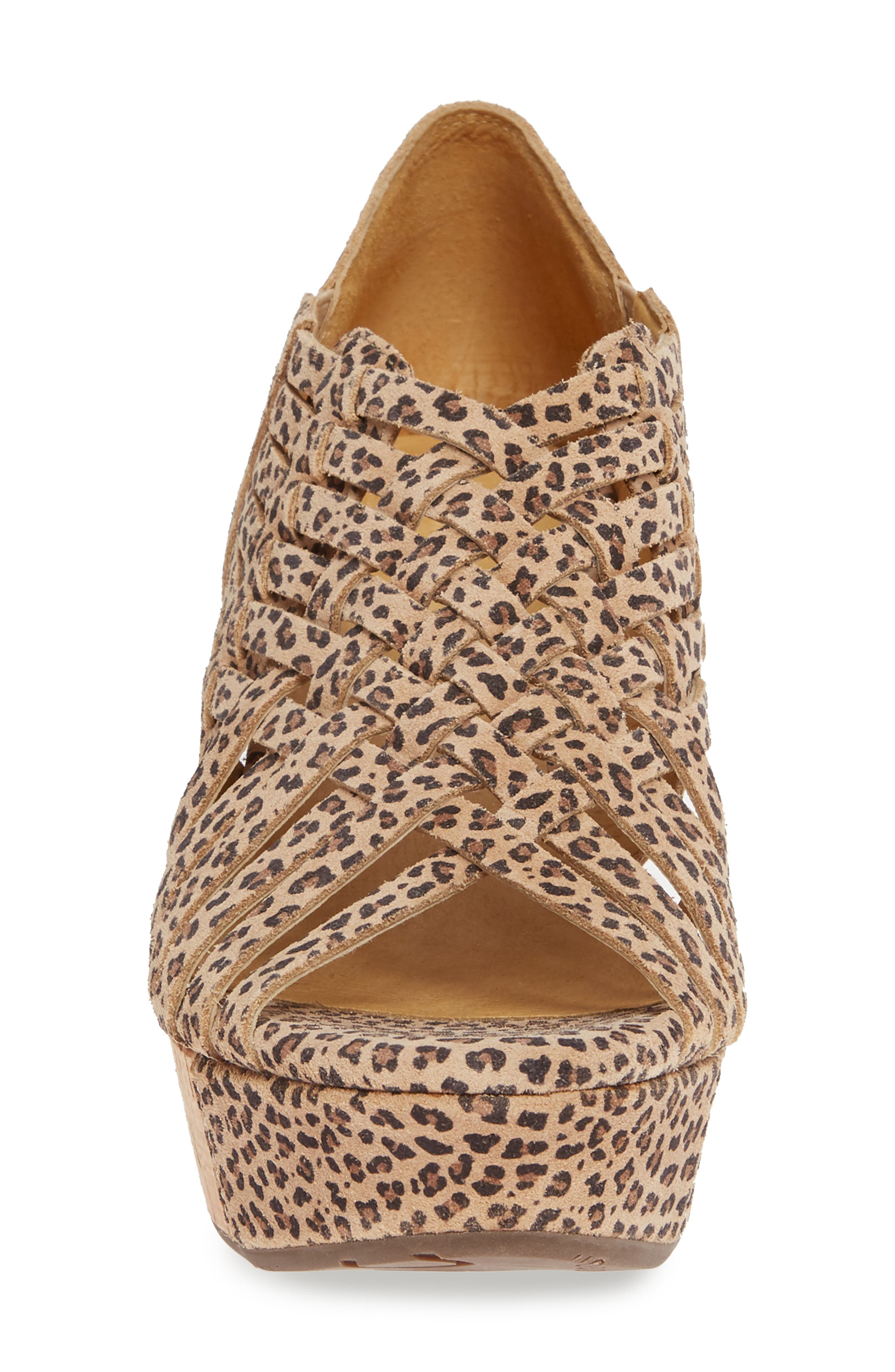 Vic Platform Sandal, Alternate, color, CHEETAH PRINT SUEDE