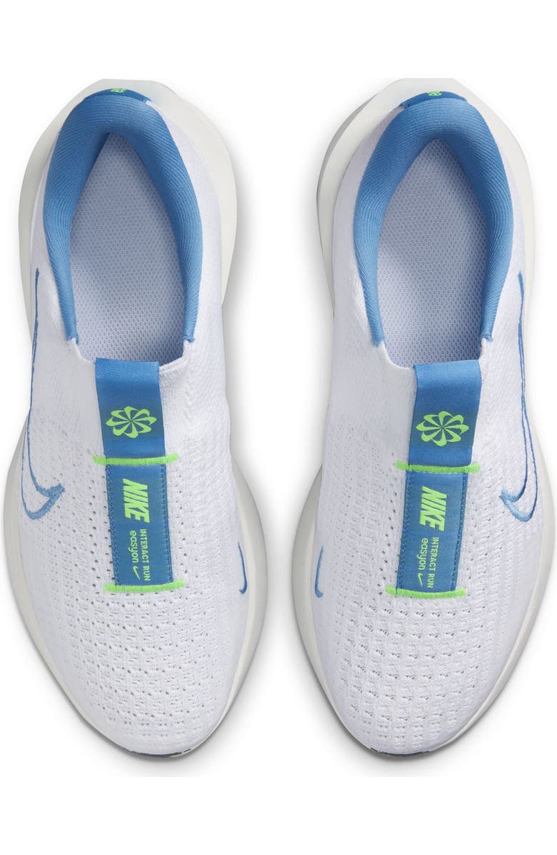 Nike Interact Run EasyOn Running Sneaker, Alternate, color, White /Blue Beyond