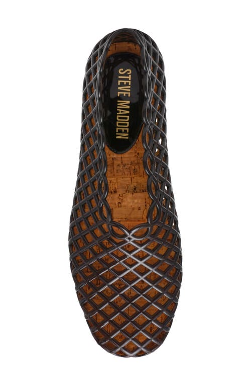 Steve Madden Grove Jelly Flat In Black