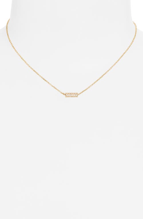 Nordstrom Rack Cz Pavé Pendant Necklace In Gold