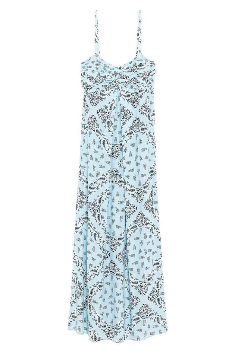 Rippie Soft Bandana Print Maxi Dress, Alternate, color, BLEU OXFORD
