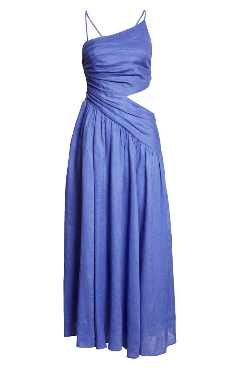 Zimmermann Tropicana Asymmetric Cotton Dress, Alternate, color, 