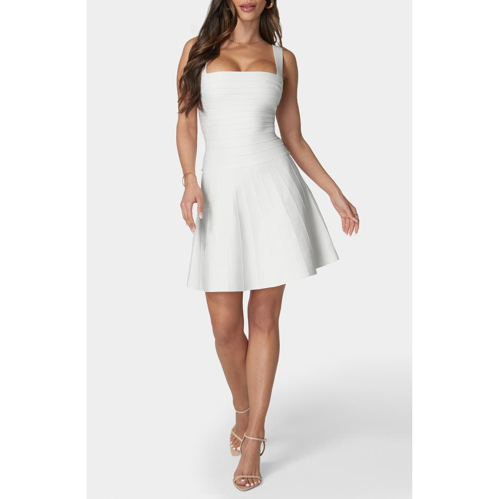 Bebe Bandage A-line Minidress In White