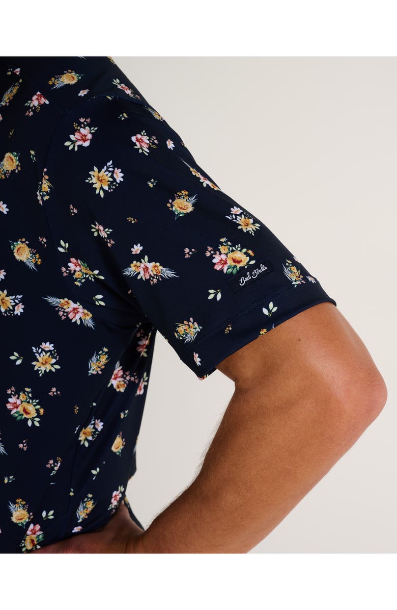 Bad Birdie Core Bouquet Floral Performance Golf Polo, Alternate, color, 