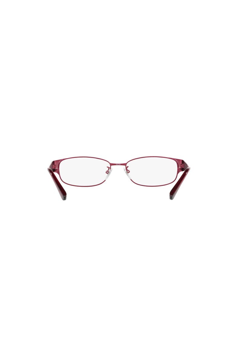 54mm Rectangle optical glasses, Alternate, color, Red
