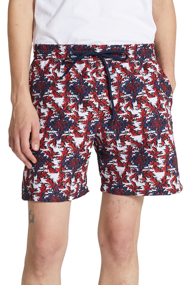 Roy Chateau Swim Trunks, Main, color, RED AOP