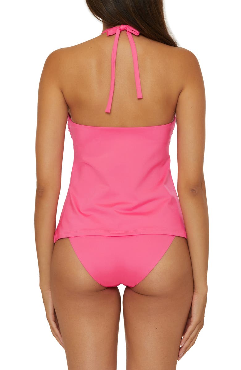 Trina Turk Monaco Ring Tankini Top, Alternate, color, Point Pink