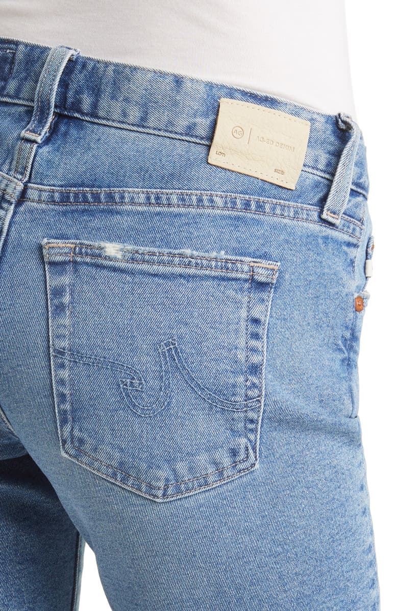 AG Nikki Ripped Denim Bermuda Shorts, Alternate, color, 19 Years Afterglow