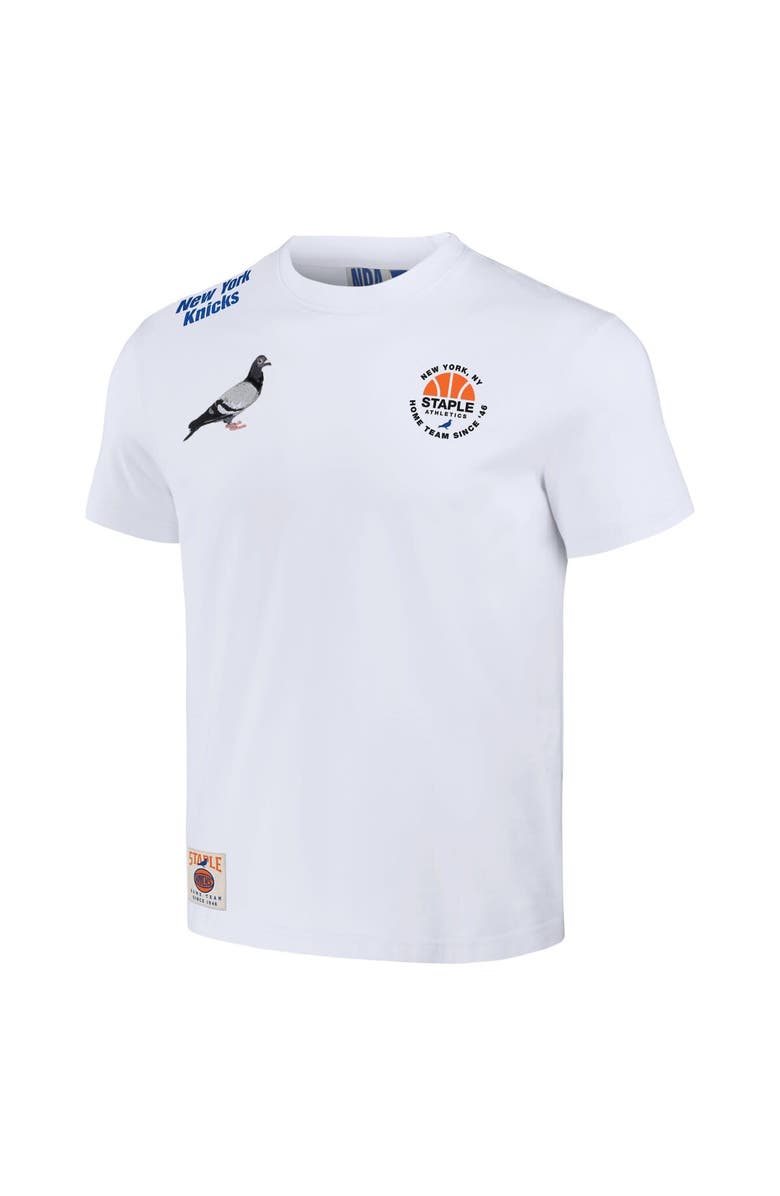 STAPLE Men's NBA x Staple Cream New York Knicks Home Team T-Shirt, Alternate, color, 