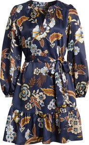 Julia Jordan Floral Long Sleeve Dress