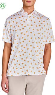 CONSTRUCT Regular Fit Burgers & Pickles Recycled Performance Golf Polo