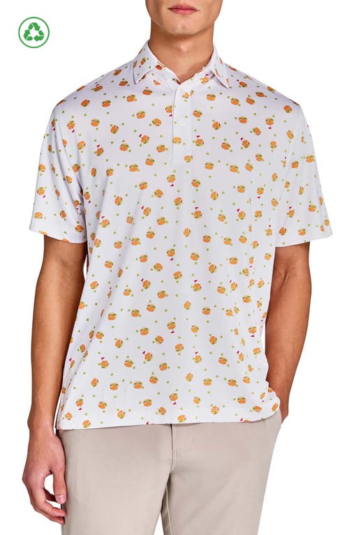 Construct Burgers & Pickles Polo In White