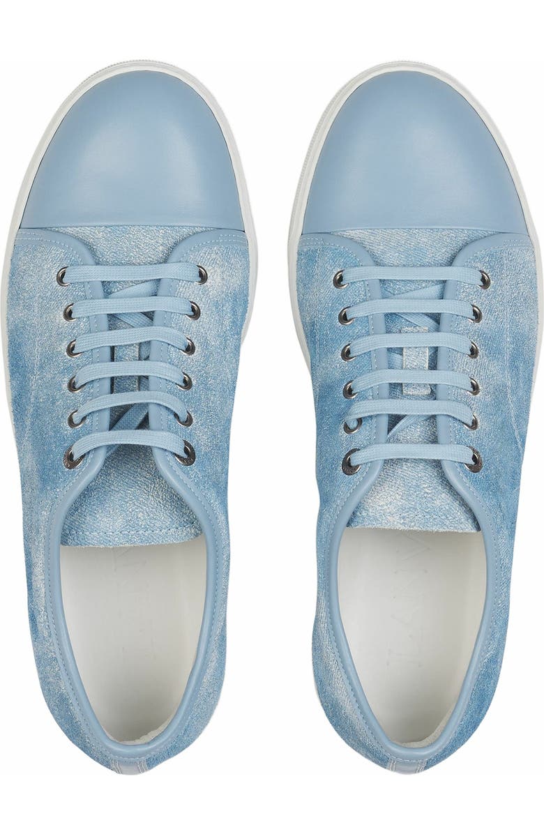 Lanvin Dbb1 Sneakers In Faded Denim For Men, Alternate, color,