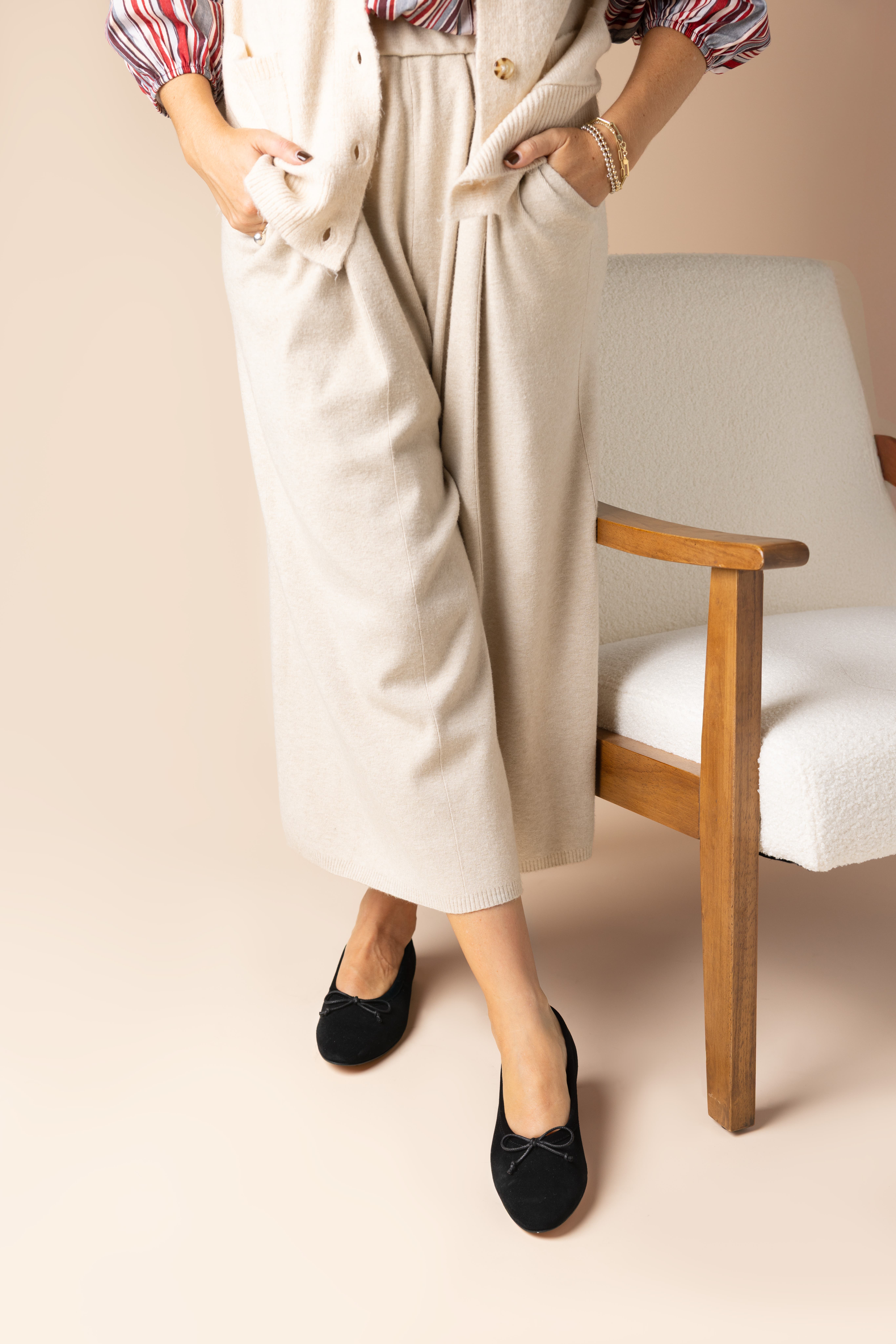 Menina Step Amelie Leather Ballet Flat, Alternate, color, 