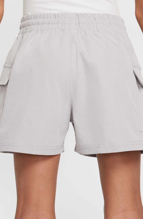 Nike Women's Sportswear Girls' Woven Cargo Shorts In College Grey/white