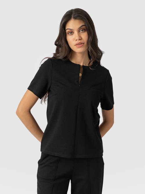 Saint + Sofia Keller Zip Up Tee