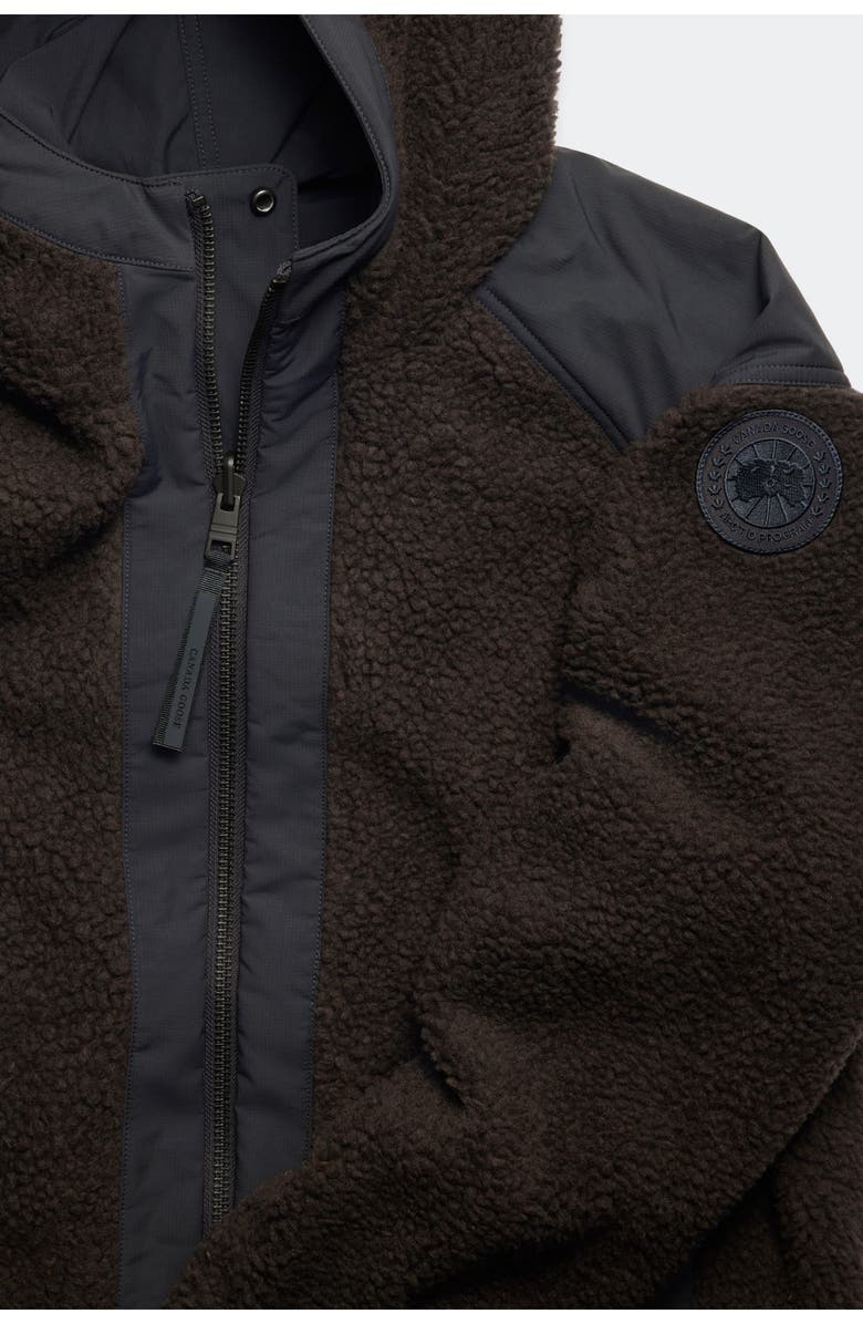 Canada Goose Alberni Reversible High Pile Fleece Bomber Jacket, Alternate, color, Terra/ Nocturne