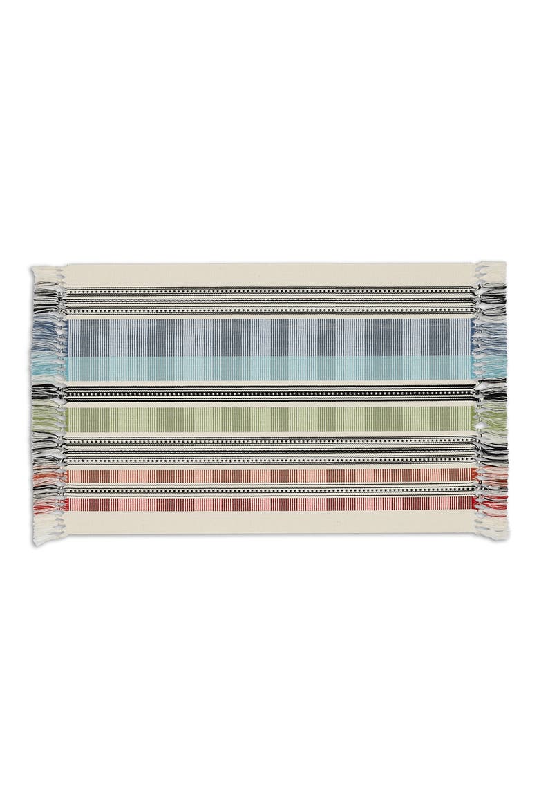 Stripe Set of 4 Placemats, Main, color, IVORY MULTI