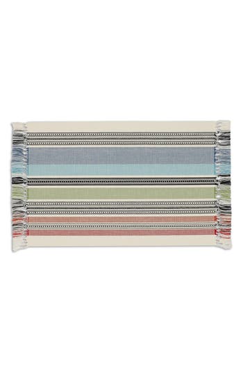 Design Imports Stripe Set Of 4 Placemats In Multi