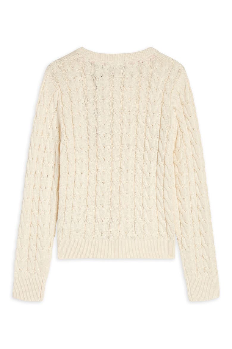 Kids' Cable Stitch Sweater, Alternate, color, NATURAL