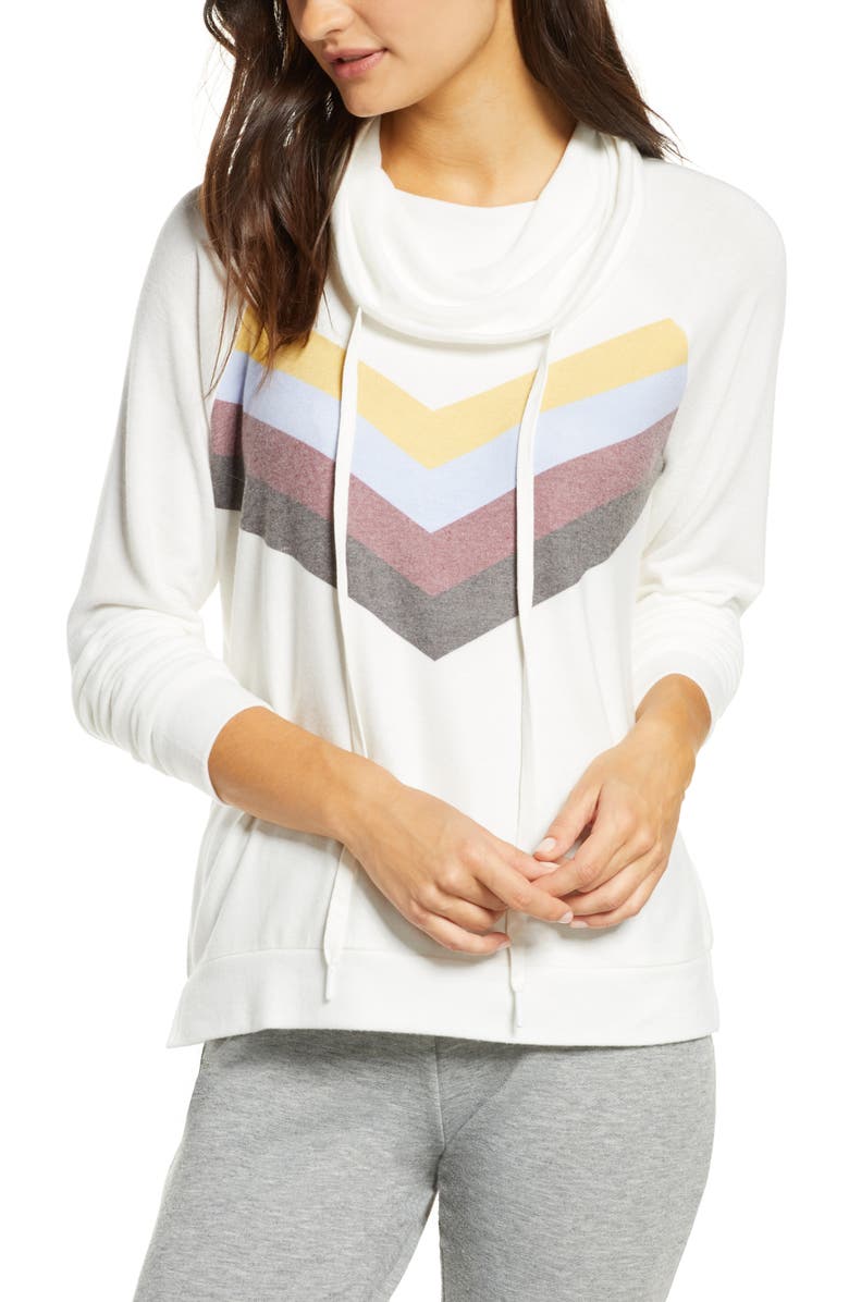 PJ Salvage Peachy Lounge Hoodie, Main, color, 