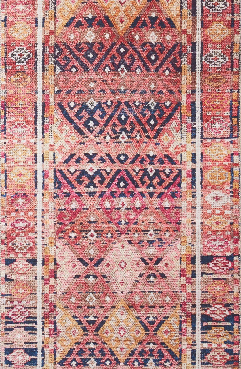 LOLOI Layla Collection Rug - Magenta/Multi- 5' x 8', Main, color, Magenta / Multi