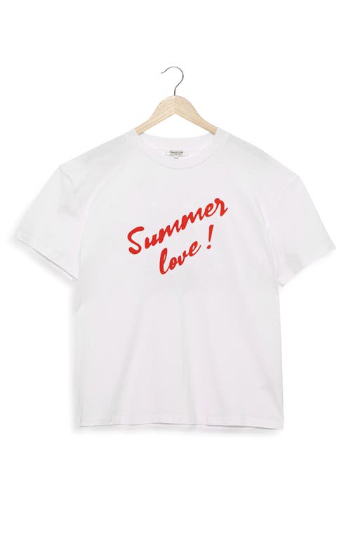 Gottex Beach Life Printed Swim Cover Up Tshirt Fit In White