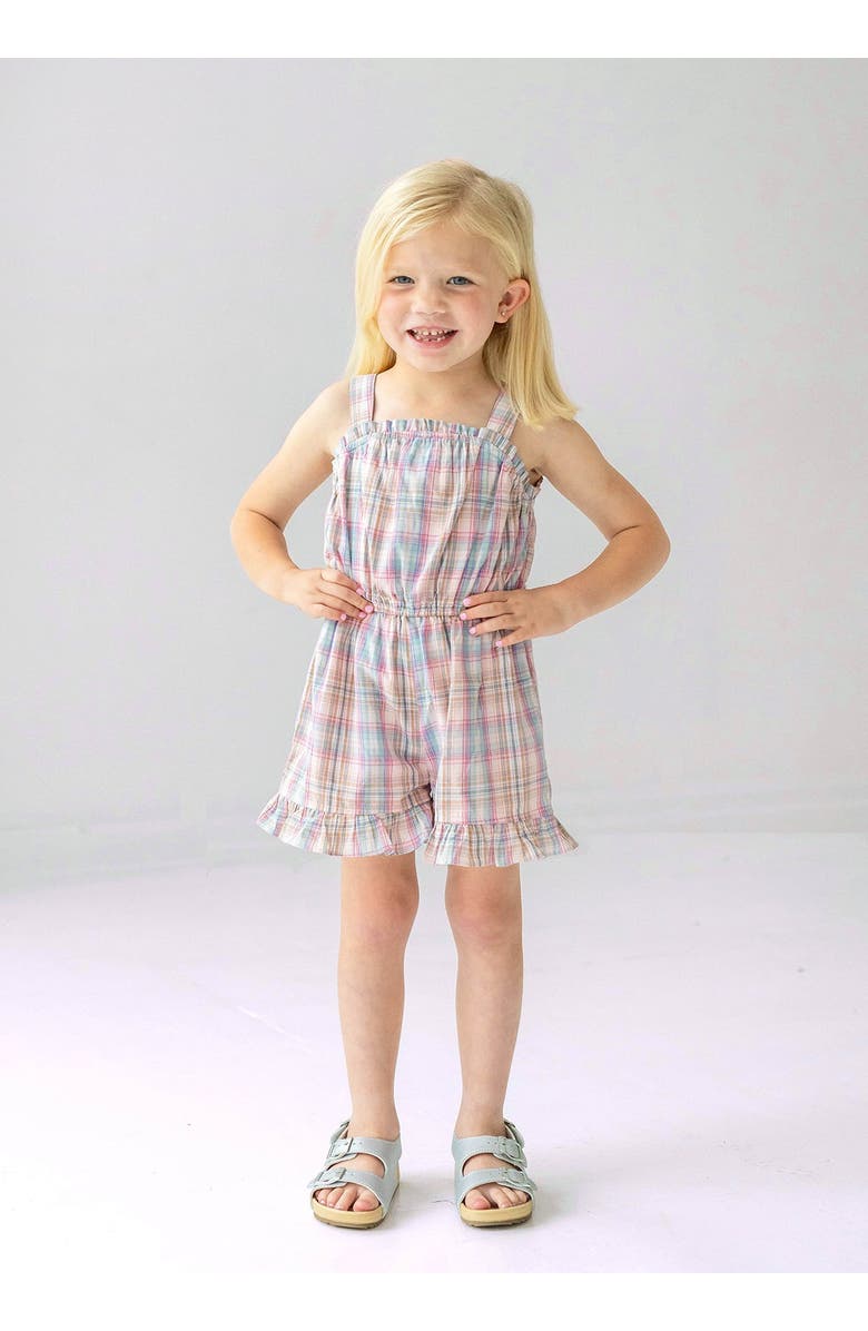 Mabel + Honey Orchid Farm Baby Romper, Alternate, color, Multi