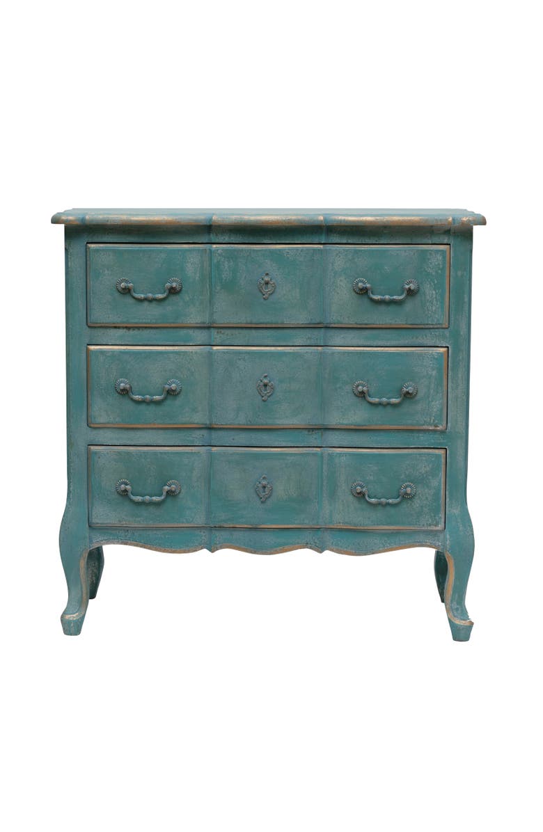 Storied Home Various Wood Home Dresser Cabinet, Distressed Blue, Main, color, Blue