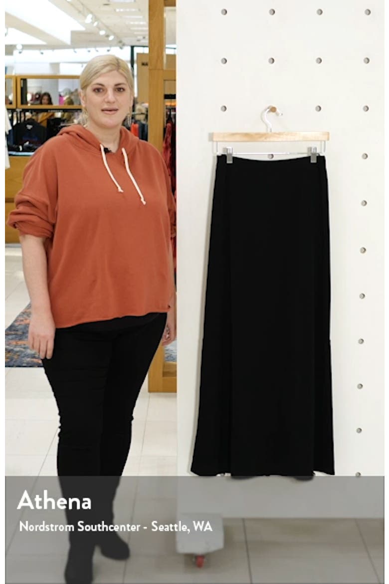 A-Line Knit Maxi Skirt video