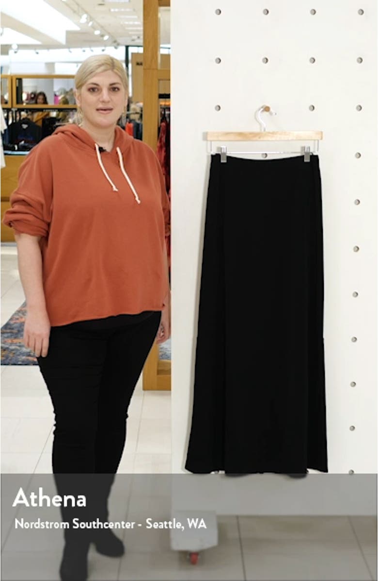 A-Line Knit Maxi Skirt, sales video thumbnail