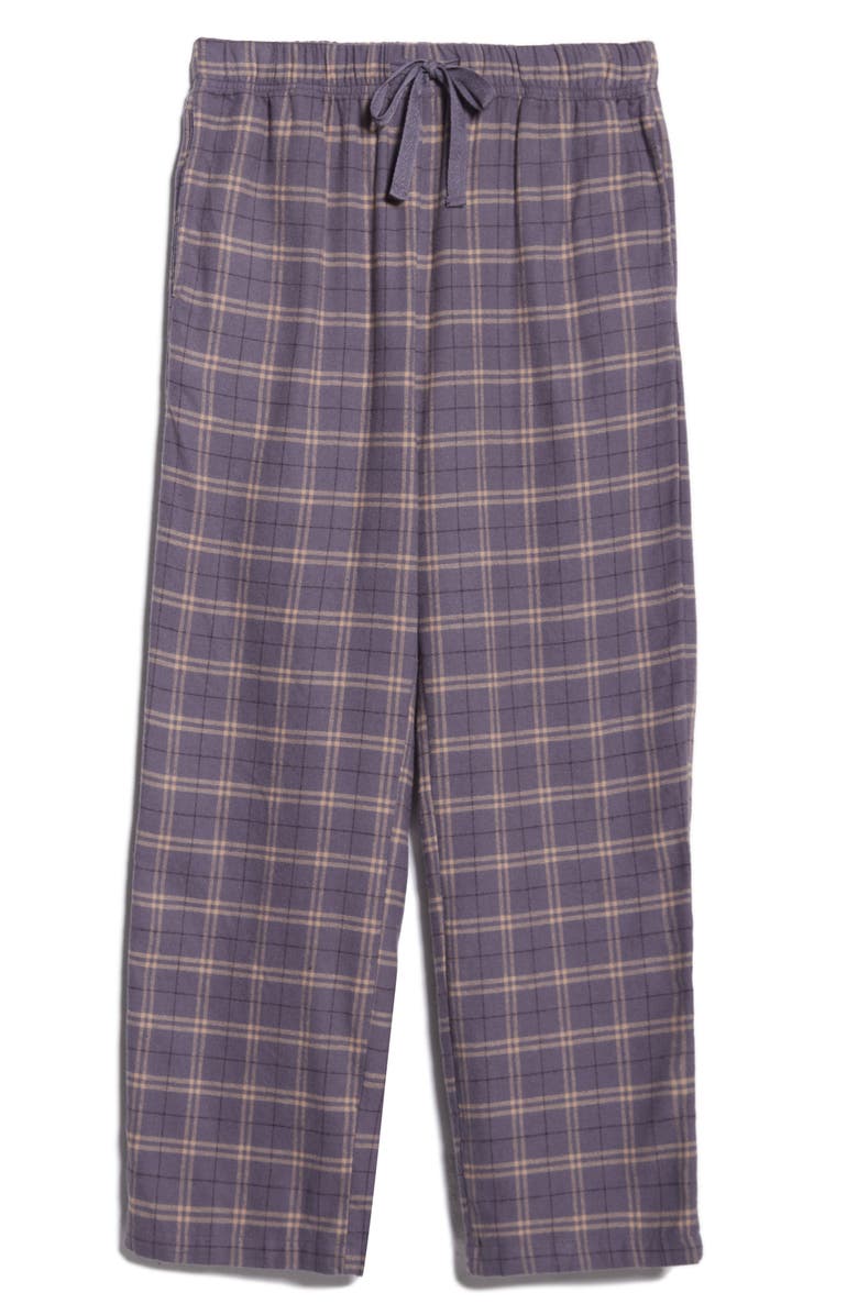 Nordstrom Flannel Pajama Pants, Main, color, Grey- Tan Noel Plaid