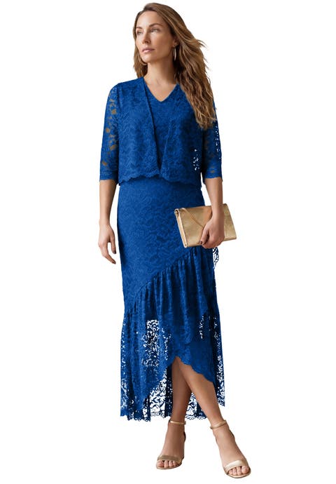 2-Piece Lace Tulip Jacket Dress