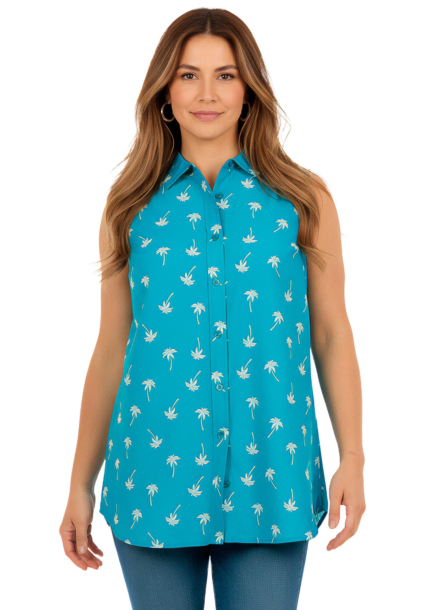 DEEP TURQUOISE PALM TREES