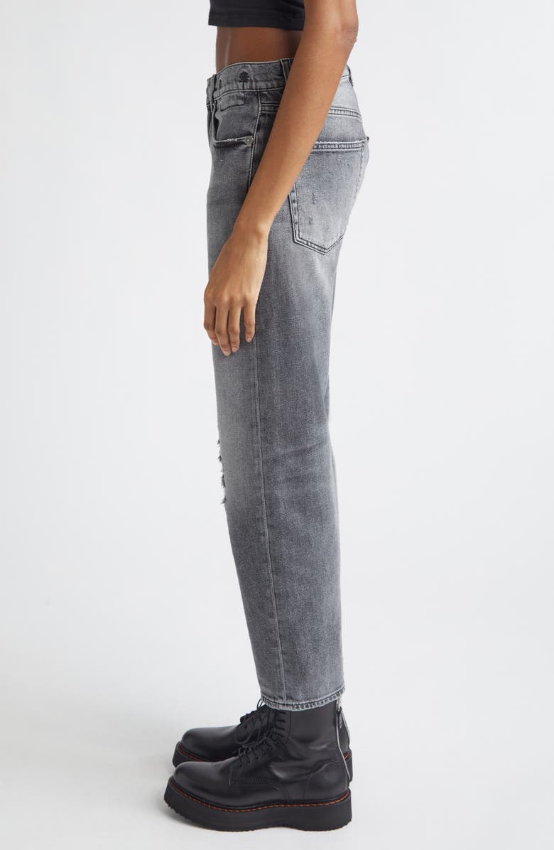 R13 Distressed Boyfriend Jeans, Alternate, color, Vintage Grey