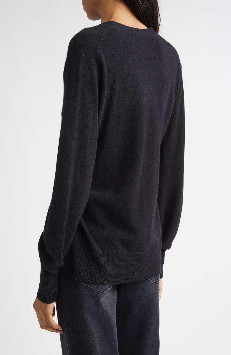 Veronica Beard Lamotte Cashmere Cardigan, Alternate, color, Black