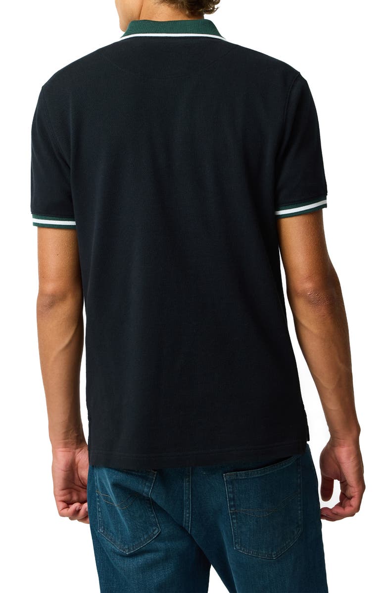 Rodd & Gunn New Lynn Sports Fit Tipped Cotton Piqué Polo, Alternate, color, Onyx