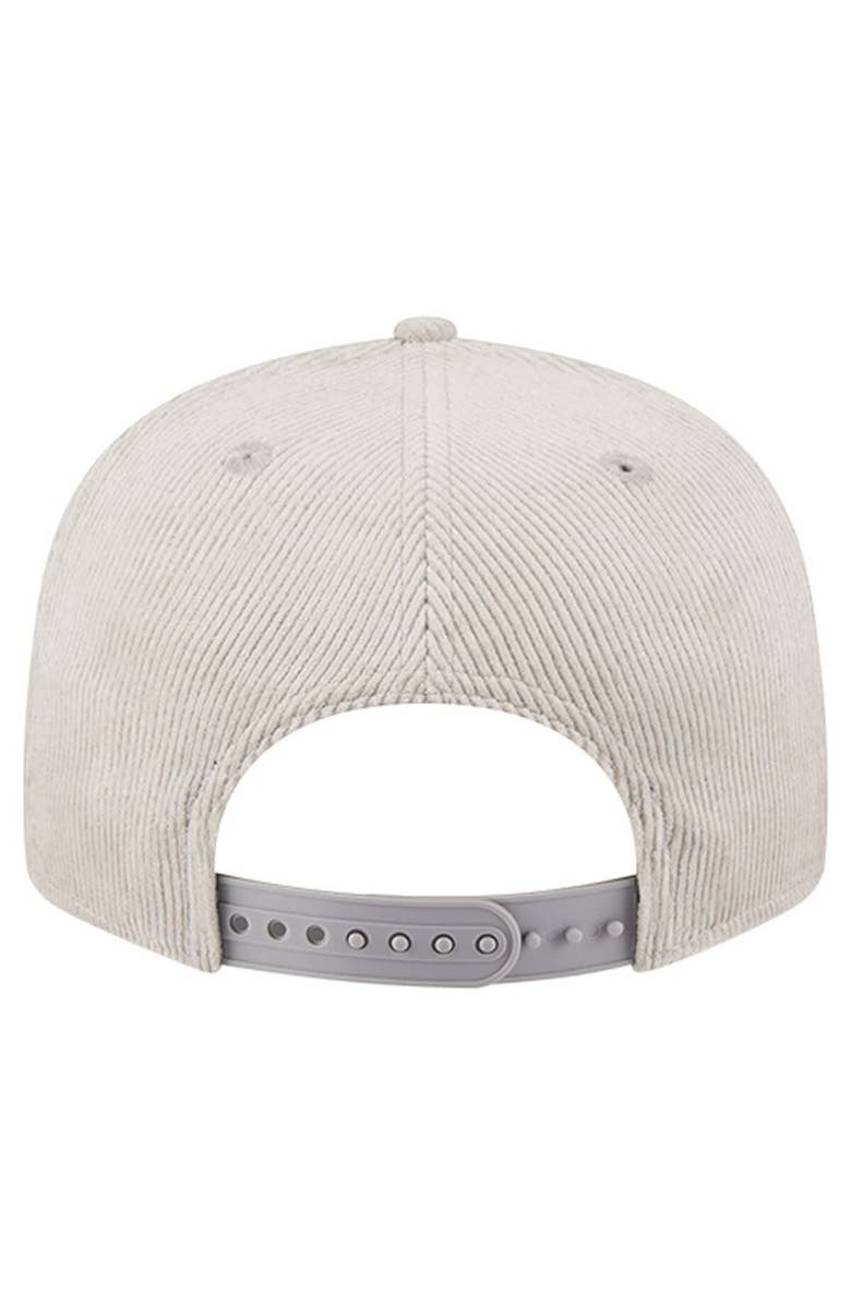 New Era Men's New Era Gray Detroit Lions Cord Rope Corduroy 9FIFTY Snapback Hat, Alternate, color, Gray