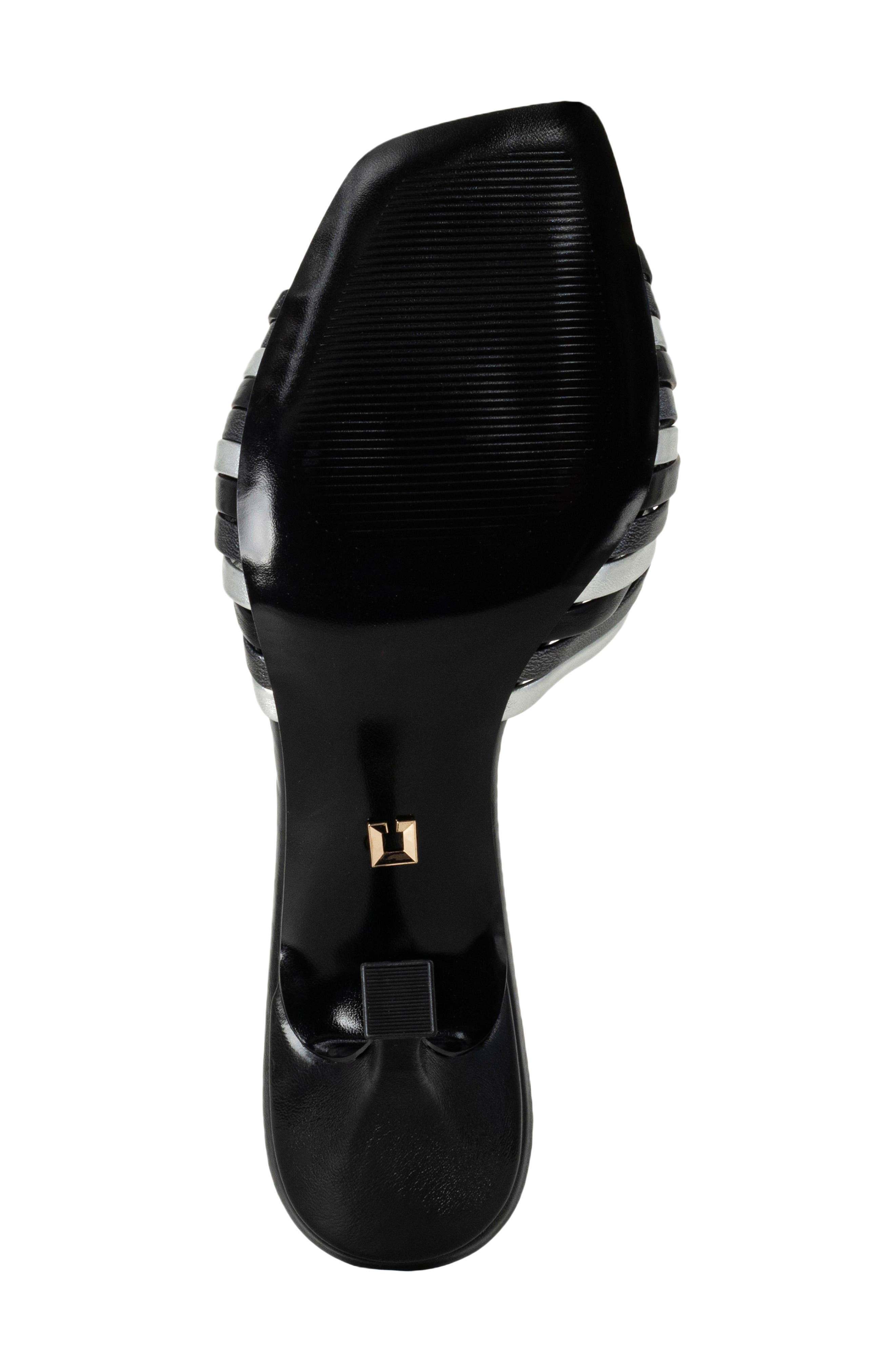 SHUSHOP Georgina Sandal, Alternate, color, Black Multi