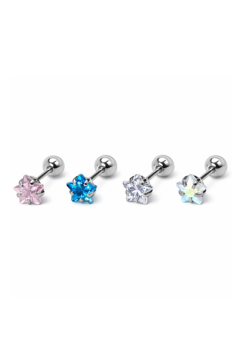 Star Crystal Single Earring, Alternate, color, CLEAR